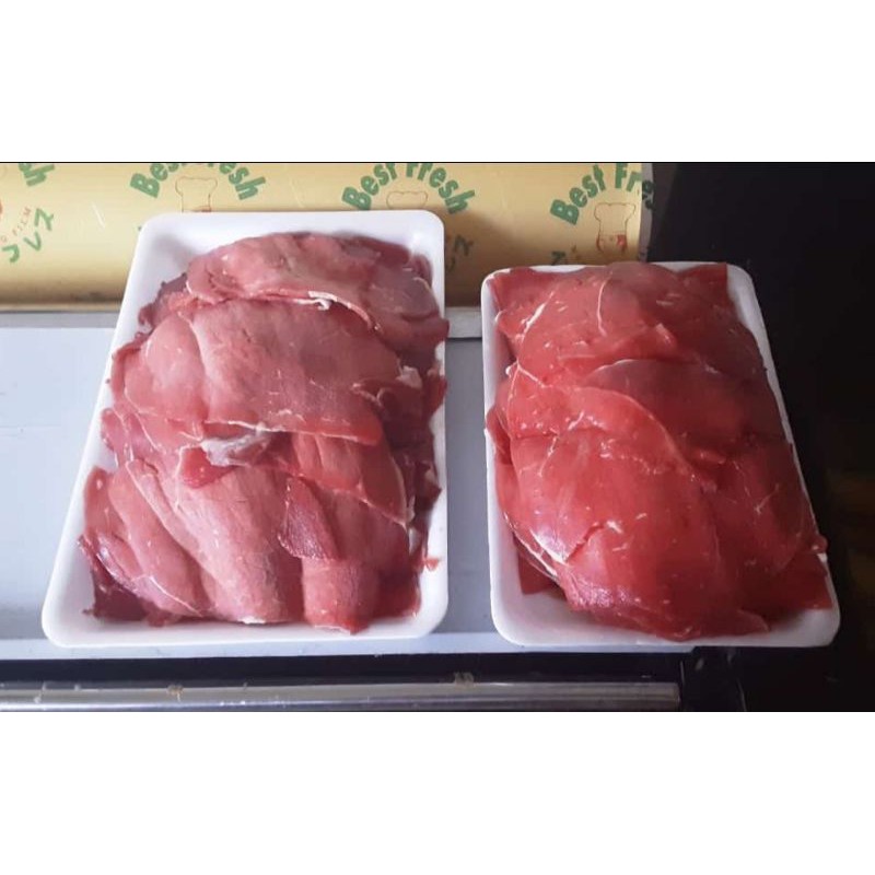 DAGING SAPI SLICE LOW FAT AUS - SUKIYAKI TERIYAKI BBQ BEEF SLICED IMPORT 500 GR