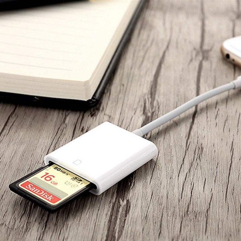 Ip Adapter Card Reader USB Ke SD Untuk Kamera DSLR / Handphone / Tablet