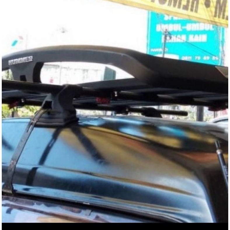 Paket Roof Rack & Kaki /Roof Rail /Jepit Body Mobil Fortuner