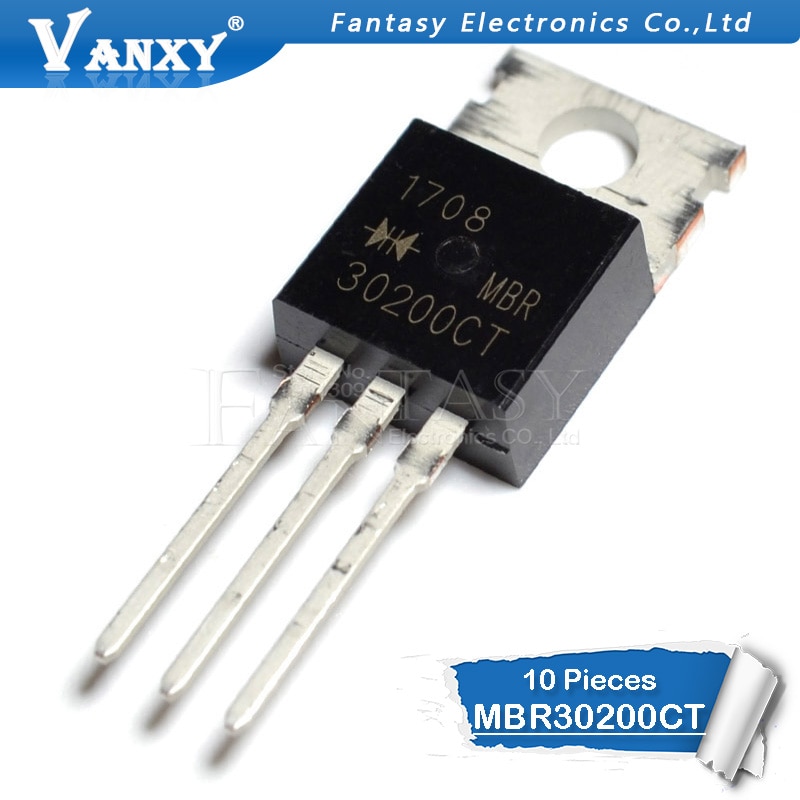 10pcs Mbr30200Ct To-220 Mbr30200 To220 Mbr30200C 200v 30a