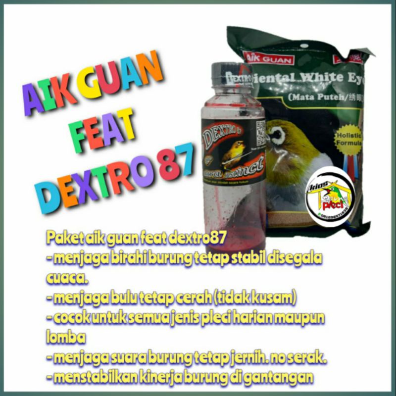 PAKAN PLECI IMPORT AIK GUAN FEAT DEXTRO87 ORIGINAL PRODUCT