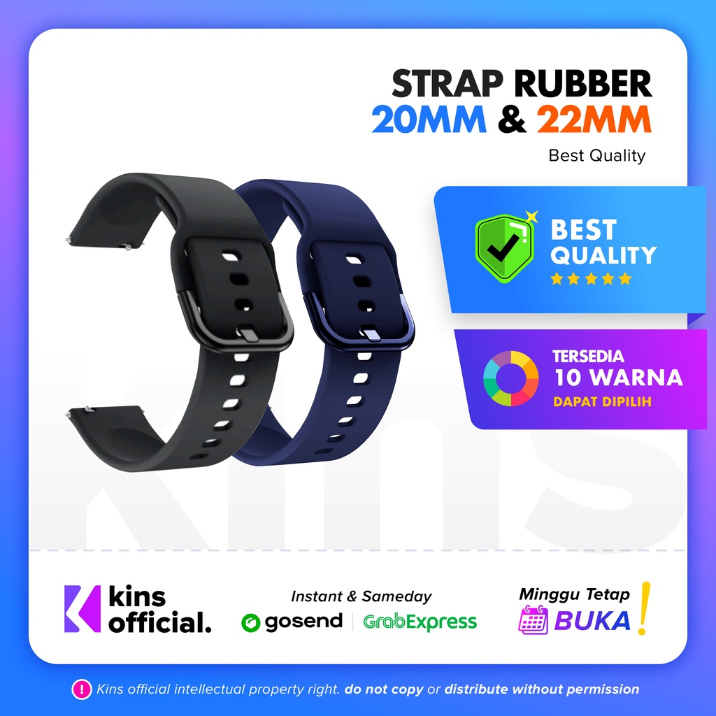 Strap Smartwatch 20mm - 22mm Amazfit BIP/BIP U/GTS/GTS 2/GTR/GTR 2/GTS3/GTR 3 PRO/GTS 2 MINI