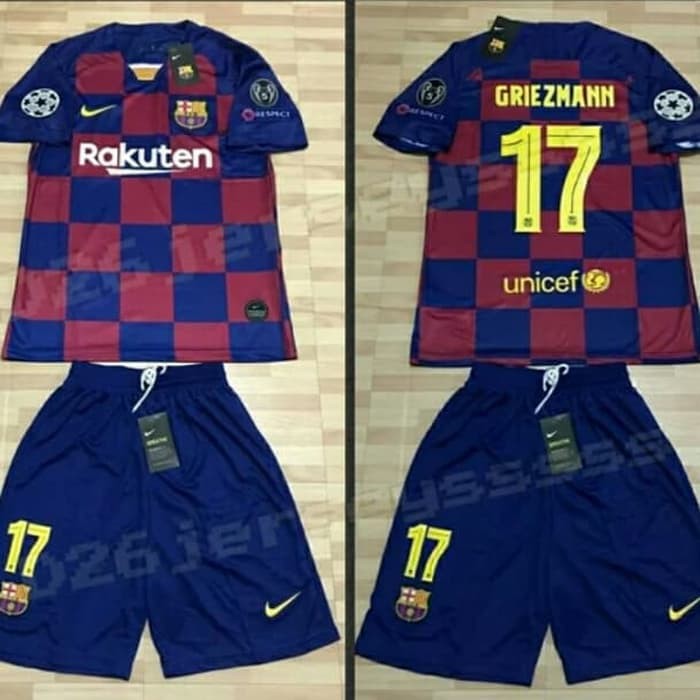 NJSTO530 JERSEY FULLSET STELLAN BARCA HOME 20192020 FULLPATCH UCL+NAMSET BEBAS
