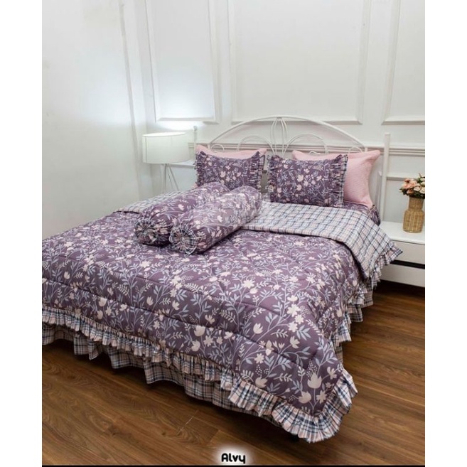 set bedcover sprei rimpel 180*200*30 soraya bedsheet
