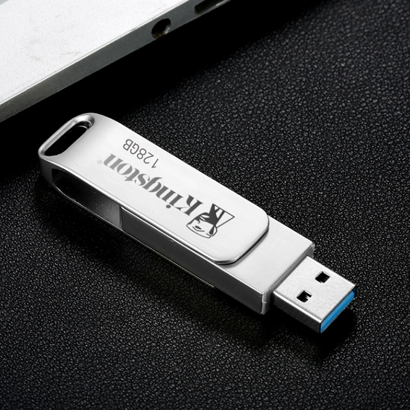 Kingston Metal 360 Derajat°Flash Disk USB 3.0 Kapasitas 8gb 16gb 32gb 64gb 128gb 256gb 512gb 1tb 2tb