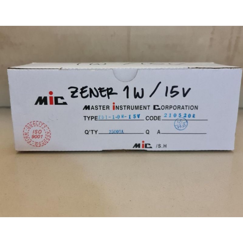 per 10pcs Dioda Zener 1W 12V 15V 24V MIC ORIGINAL