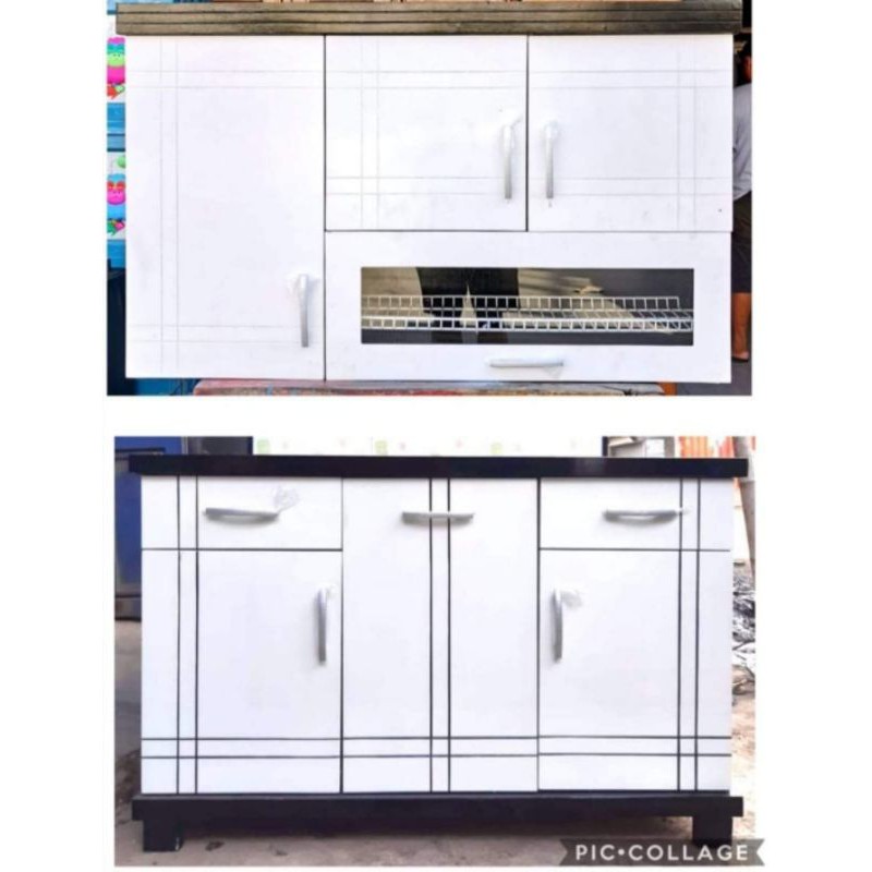 kitchen set atas & bawah 3 pintu/ rak kompor