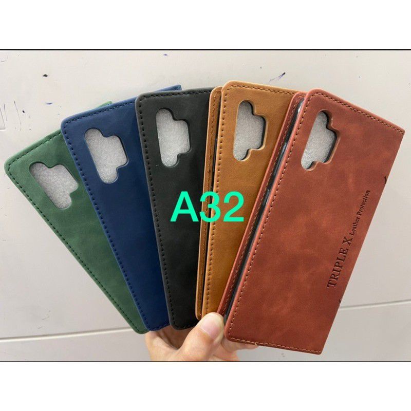 flipp case dompet samsung A32 flipp case leather