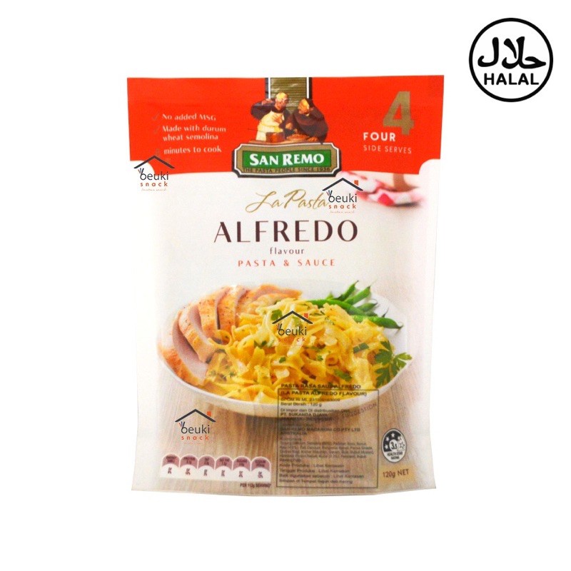 SAN REMO La Pasta Alfredo 120 Gr TERMURAH best seller