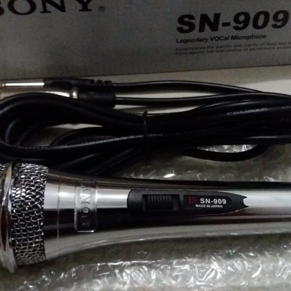 Promo COD!!! Microphone Sonnyy SN-909 Mic Kabel Bisa Untuk Karaoke Dan Acara Bahan Stainless Steel Berkualitas Terbaik