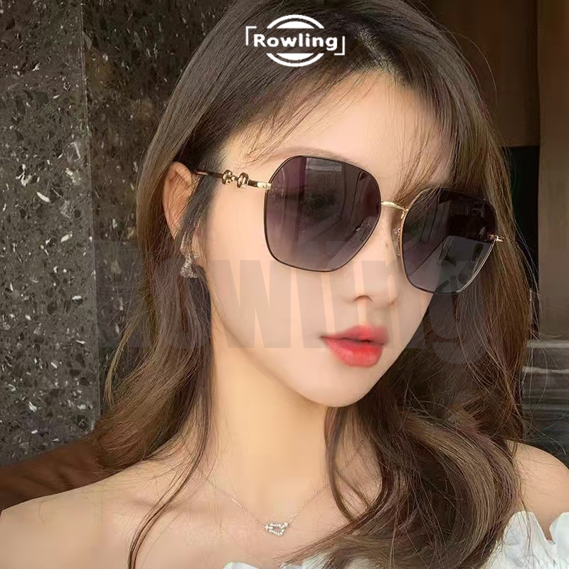 rowling (ka-155) Kacamata  Hitam Terbaru Wanita No Frame Titanium Diamond Style Kacamata Fashion Murah/Kacamata Sunglasses Import Wanita Kacamata Fashion