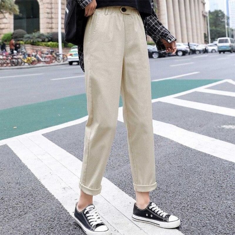 1KG MUAT 4PCS | COMFY LINEN PANTS KANCING CELANA PANJANG RAMI HITS OOTD KOREAN STYLE FASHION GROSIR WANITA TERMURAH