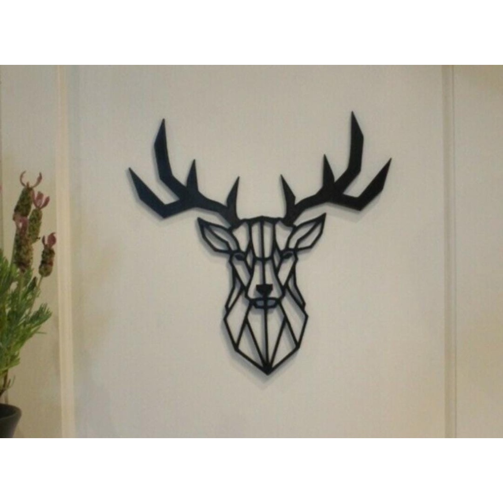 Hiasan Dinding Laser Cut Animal | Wolf,Tiger,Lion,Deer