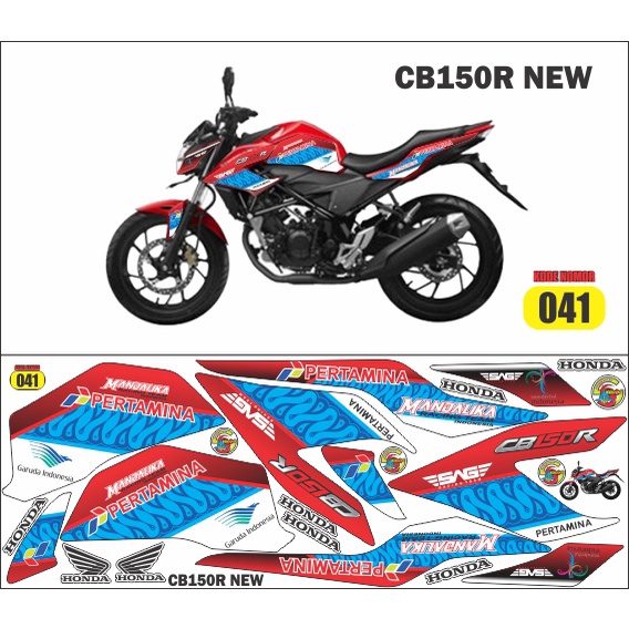 striping Honda cb 150 r new mandalika dan petronas  decal Honda cb 150 r new mandalika dan petronas