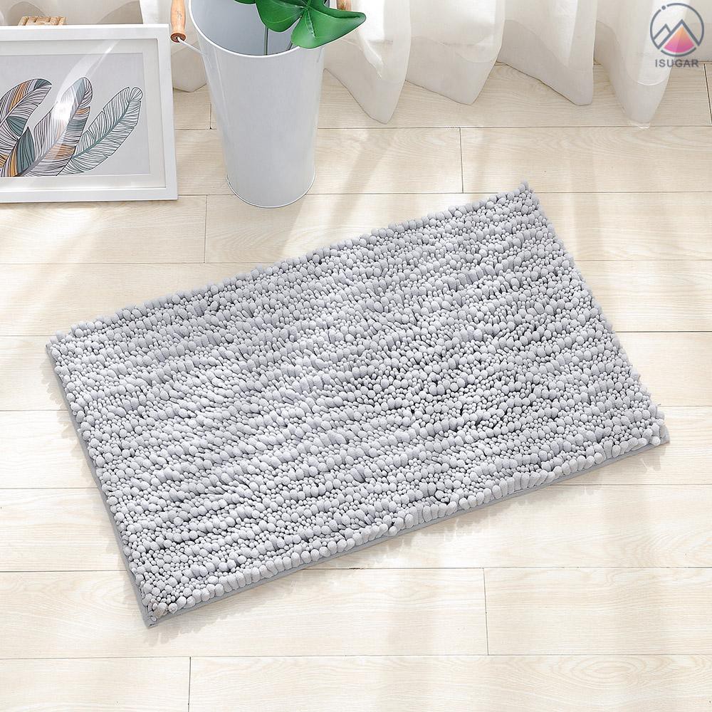 Microfiber Bath Rugs Chenille Floor Mat Carpet Soft Indoor Washable Bathroom Floor Mat Dining Room Shopee Indonesia