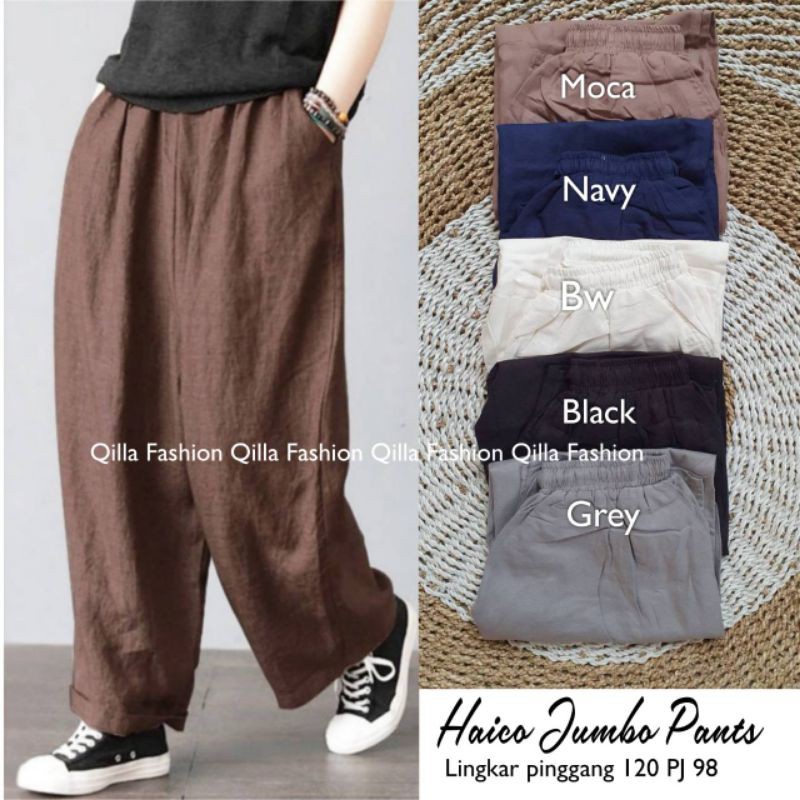 Haico Pants (Kulot Linen Pants - Katun Rami) Kim Kim Pants