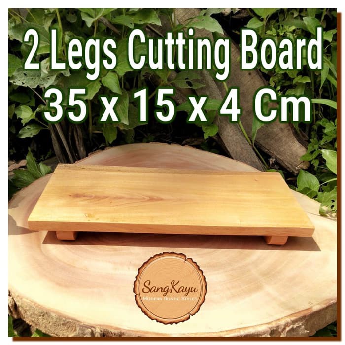 Wooden Cutting Board 35x15x4 cm Talenan kayu chopping board | Shopee