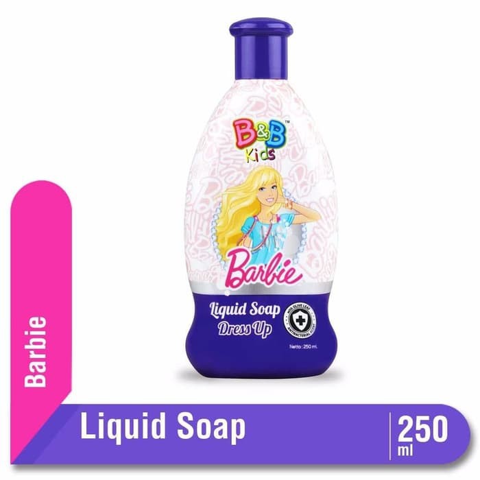 B&B Kids Barbie Liquid Soap Dress Up Botol 250ml