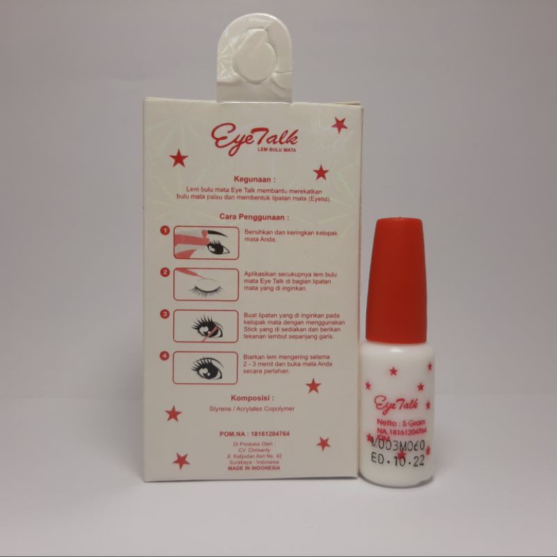 LEM BULU MATA EYE TALK ORIGINAL BPOM