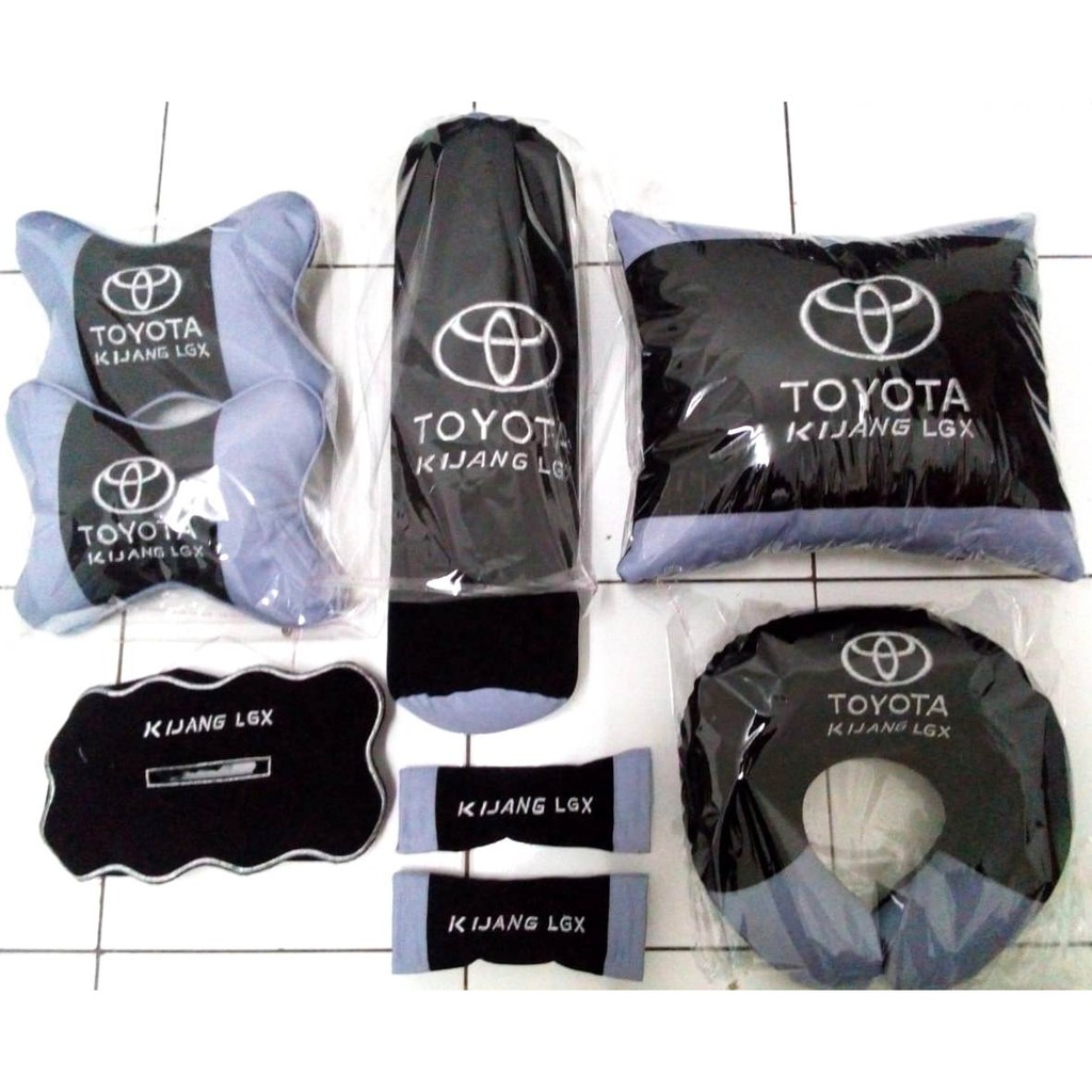 Bantal mobil Headrest Mobil Toyota Kijang LGX Kijang Kapsul aksesoris interior 6 in 1 bisa custom se