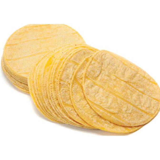 

BIG SALE! Yellow Corn Tortilla Frozen (Kulit Nachos), 100% Jagung, 500gr, 15cm