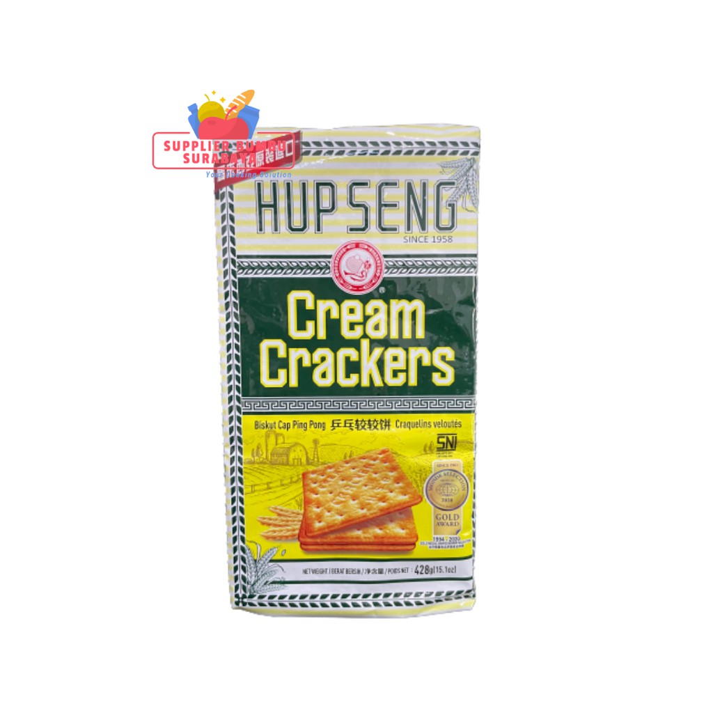 

Hup Seng Cream Crackers Biskuit Krim Asin Original 428g