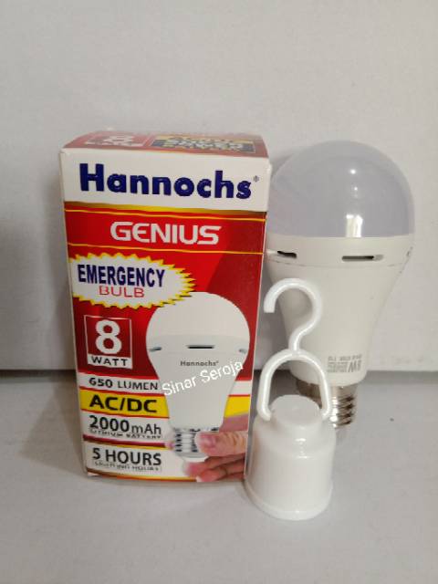 Lampu Emergency Led Hannochs Genius 6w/8w/10w/12w/15w