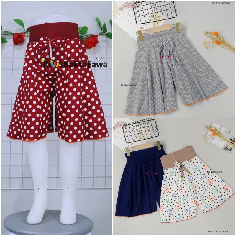 Rok Celana MOTIF Uk 6-7 Tahun / Bawahan Anak Perempuan Murah Model Rok Celana Pendek Grosir Adem