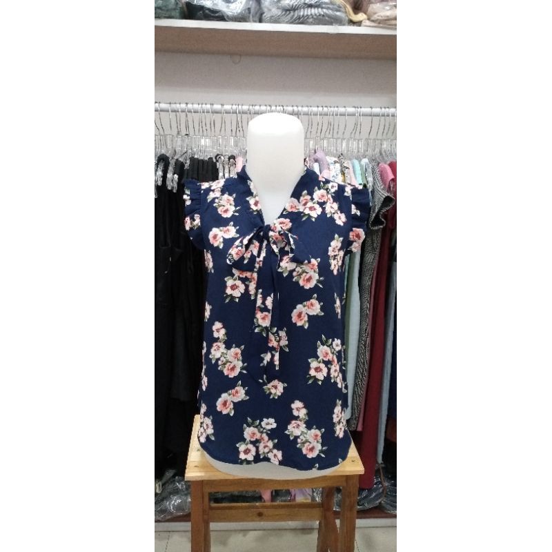 Blouse Sleeveles Casual Branded Sisa Export Termurah