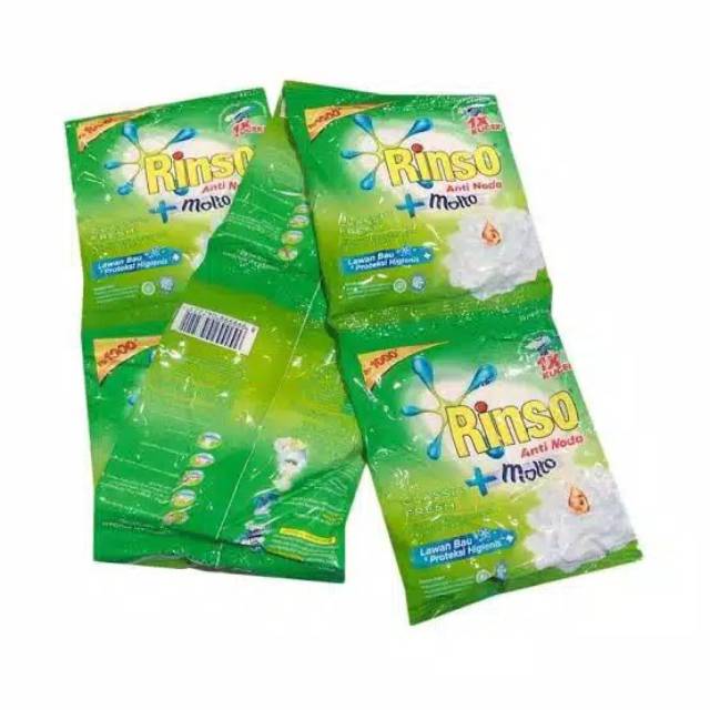 

RINSO BUBUK ANTI NODA SACHET 1 RENCENG isi 6 pcs