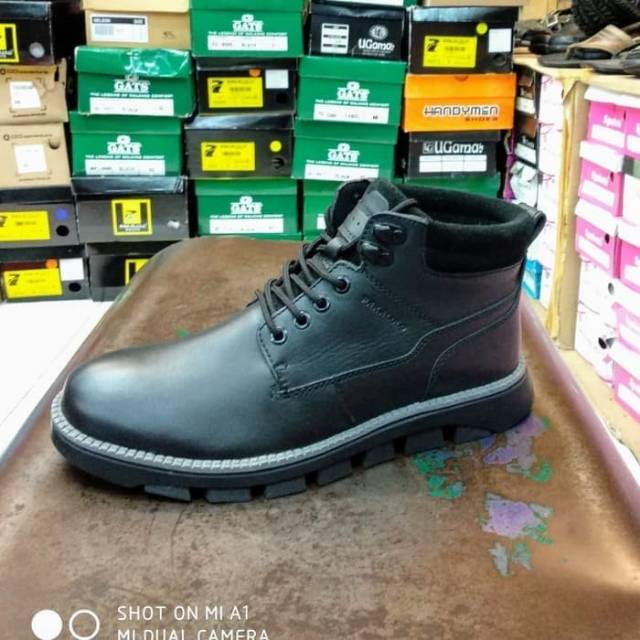 Sepatu boots pakalolo N 08191 black and brown.exlusive by pakalolo