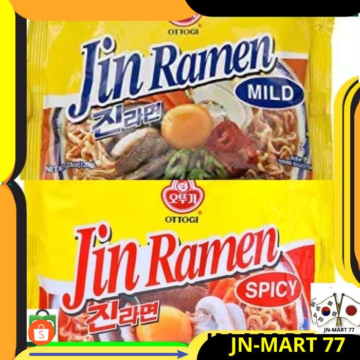

MAKANAN KOREA/KOREAN FOOD/MIE KOREA INSTANT JIN RAMEN MILD OR SPICY TASTE ORIGINAL IMPORT 120 GR