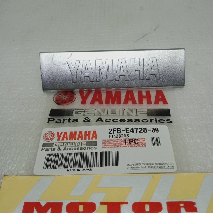 Emblem logo timbul cover knalpot 2fb R 15 v2 ori yamaha hoym07 Juara