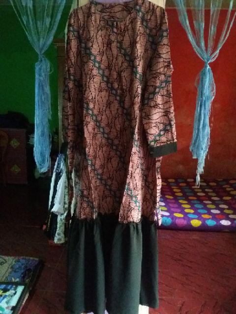 Gamis Batik Rempel Meisya Style