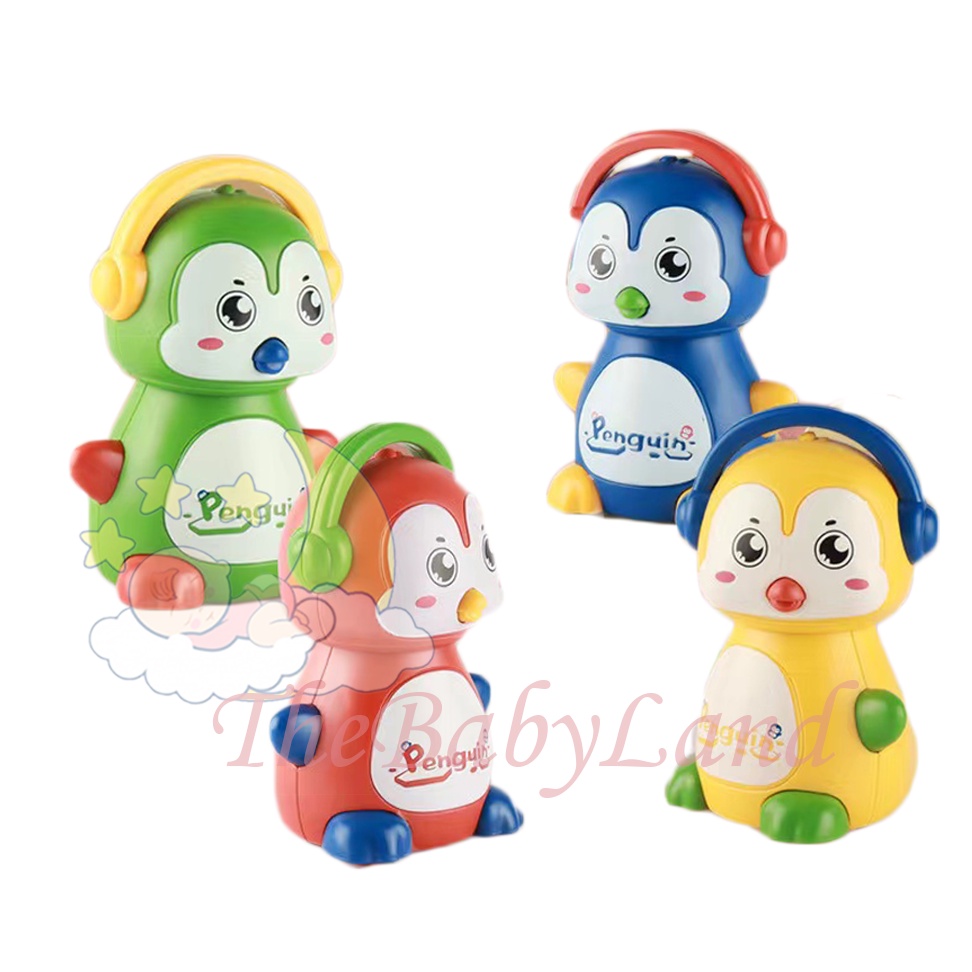 [1KG 23PCS] Babyland Mainan mobil Anak Kecil Penguin Jalan Jalan / Mainan Bayi Penguin Press &amp; Go