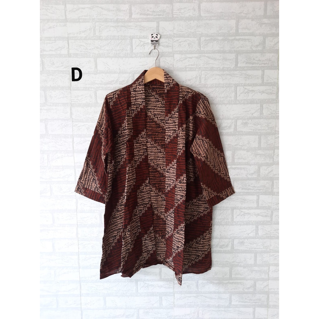 vest outer/ rompi batik berlengan jumbo