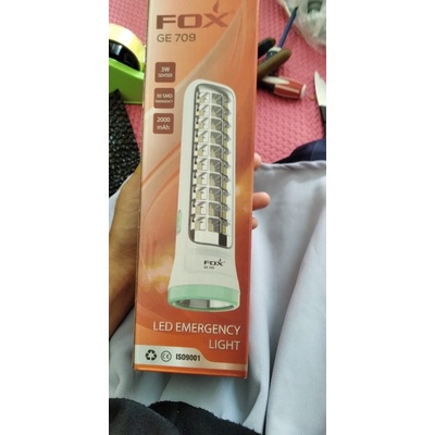 senter tangan rechargerable fox 709