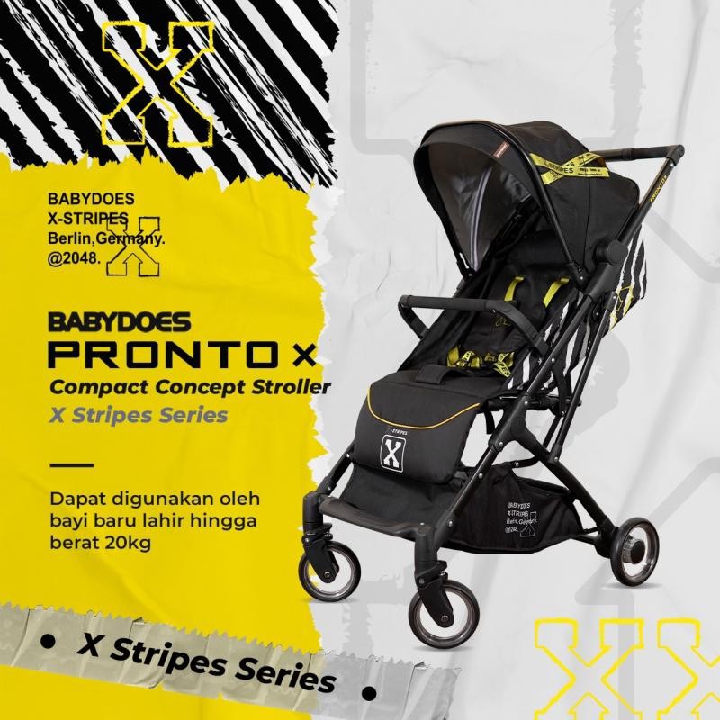 Stroller BabyDoes CH-TR 3540X SN Pronto X X-Stripes