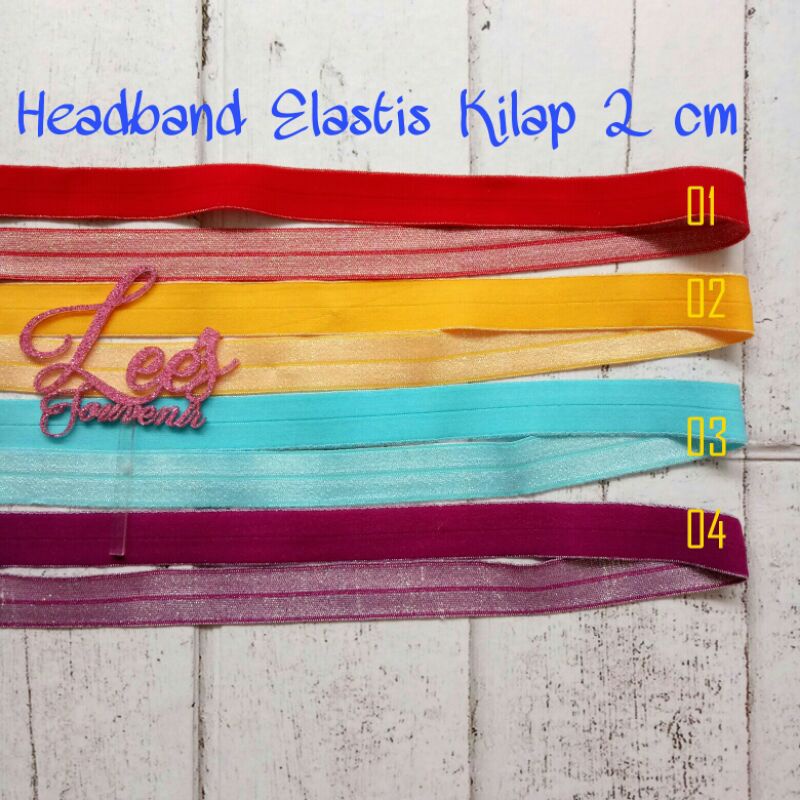 Headband Elastis Kilap 2 Cm / Foe