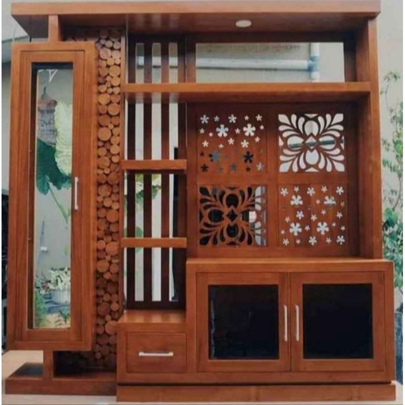 partisi penyekat ruangan/buffet tv kayu jati FREE ONGKIR KEBUMEN