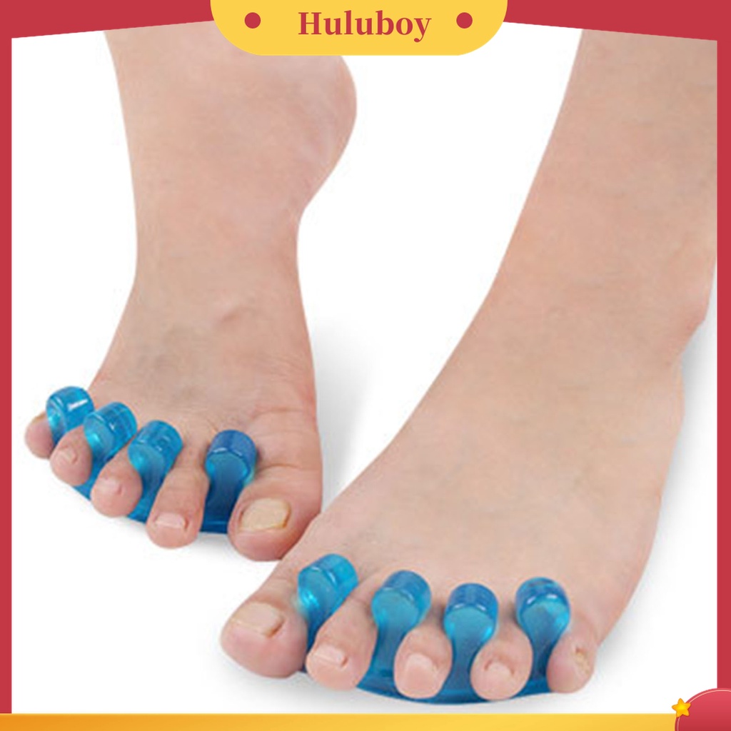 Huluboy Huluboy♡ 1 Pasang Separator Jari Kaki Reusable Breathable Untuk Manicure Pedicure