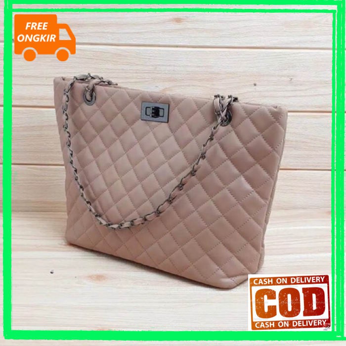 BISA COD Tas wanita sling bag Import Chanel Tote (KUALITAS SUPER) READY STOK