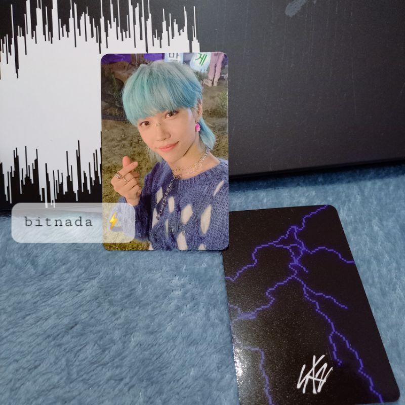 Photocard Noeasy Concept A Felix, pc noesy felix, pc felix blue hair