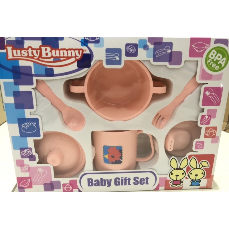 Lusty Bunny Feeding set isi 6 LB 1424 Baby set gift