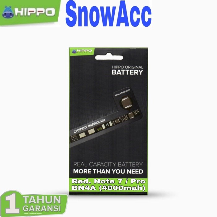 Hippo Baterai XiaoMi Redmi Note 7 Redmi Note 7 PRO Baterai BN4A