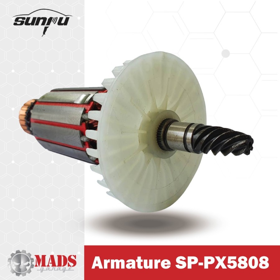 Armature Mesin Poles/Polisher Dual Action Sunpu SP-PX5808 Original