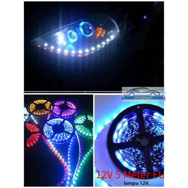 LAMPU STRIP LED 2835/3528 IP44 SMD 2835 12 VOLT LED STRIP WATERPROOF