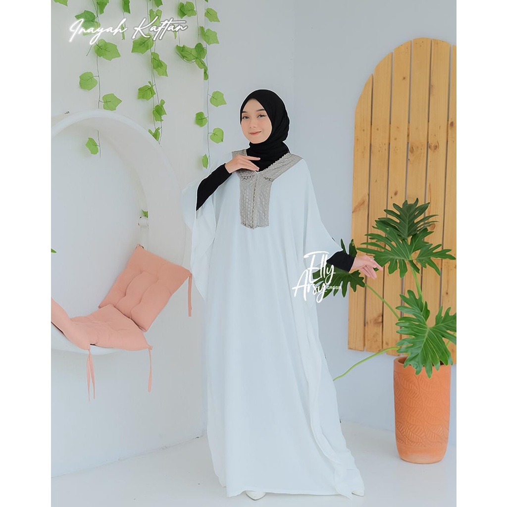 Gamis KAFTAN hari rayah rayna inayah nahara oversize cantik muslim muslimah fashion ootd hits modern selebgram