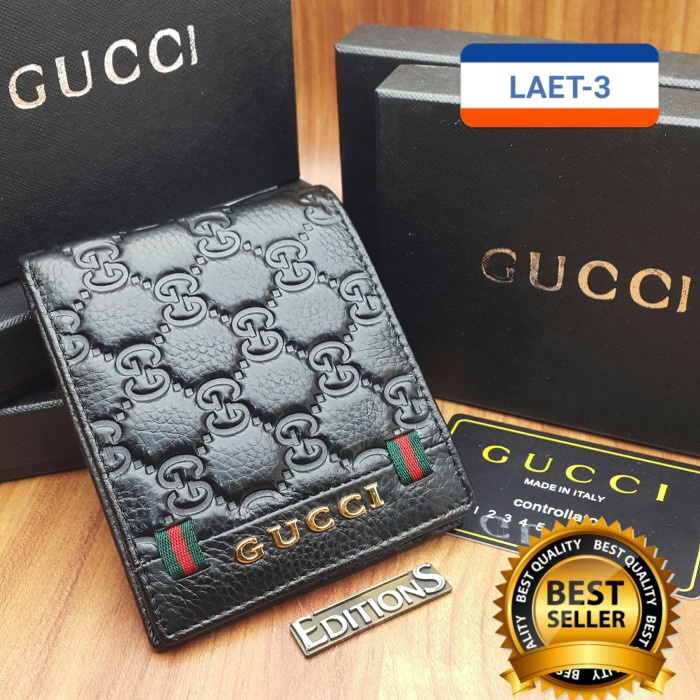 SALE DOMPET PRIA KULIT ASLI IMPORT MURAH GUCCI LAET -3 NEW EDITIONS