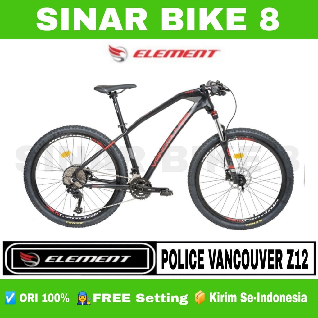 Sepeda Gunung MTB ELEMENT VANCOUVER Z12 Ukura 27.5 Inch Alloy 2 x 12 Speed